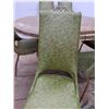 Image 8 : *(6) Green Kitchen Chairs and Expandable Table with leaf -  CANNOT SHIP
