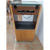 Image 8 : *Wood Cabinet With Glass Door & Fisher Record Player- As Is- Cannot Ship