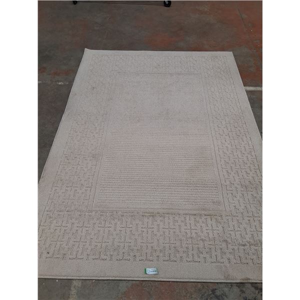 *Tan Area Rug- 5ft x 7ft- Cannot Ship- Some Stains- Cannot Ship