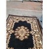 Image 2 : *Brown Flower Pattern Area Rug- 82" x 62"- Cannot Ship