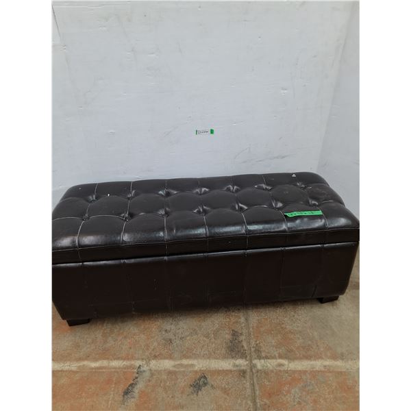 *Synthetic Leather Storage Bench- Cannot Ship