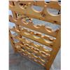 Image 8 : *Wood 9-Shelf Wine Bottle Rack- Cannot Ship