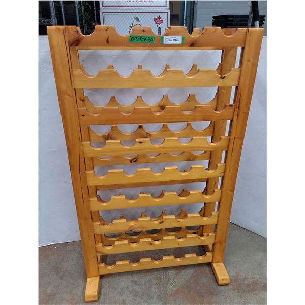 *Wood 9-Shelf Wine Bottle Rack- Cannot Ship