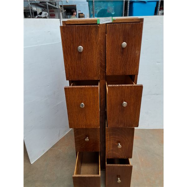 *(2) 4-Drawer- Cannot Ship- Stackable- Missing Knob