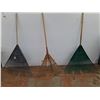 Image 2 : **(3) Wooden & Plastic Rakes Up to 6 Ft Tall, Cannot Ship