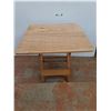 Image 1 : *Wooden Folding Table 29" x 32", Cannot Ship