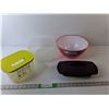 Image 1 : Plastic Mixing Bowl, Tupperware Plastic Container, Epicure Silicone Butter Dish
