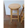 Image 2 : *(2) Wooden Stools 21" x 11" x 11"  -  PICK UP ONLY