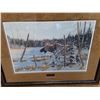 Image 2 : *Framed December Silence Wall Art Print 40" x 32", Cannot Ship