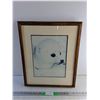 Image 1 : Framed Seal Pup Wall Art Print 22" x 18"