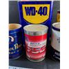 Image 3 : Royco Hydraulic Fluid - Sealed, Various Vintage Fluid Tins  -  PICK UP ONLY