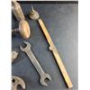 Image 4 : Barrel Tap, Hand Drill, Wrenches, Oil Can, Vintage Folding Ruler, Impact Socket