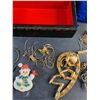 Image 4 : Necklaces, Christmas Shirt Pins, Earrings, Jewelry Box