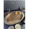 Image 3 : Fruit Baskets, Brass Serving Tray, Air Mattress Pump, Make Up Mirror, Misc