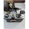 Image 2 : Vintage Pentax Camera with Zoom Lens, Vivitar Flash, Marsand Camera Bag