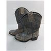 Image 2 : Children's Mustang Faux Snakeskin Cowboy Boots - No Size Listed - 7.5" Sole