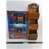Image 1 : Spider-Man 67-Piece Art Set - Sealed, Vintage Wooden Envelope File/Key Holder - 22" Length