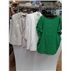 Image 1 : Women's Clothing Lot (Size 20 Jacket, Ricki's XL Sweater, Green Top Approx XL)