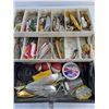 Image 2 : Accordion Tray Tackle Box with Contents