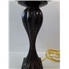 Image 4 : Vintage Wood Table Lamp- 10" x 29.5"-  Turns On  -  PICK UP ONLY