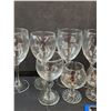 Image 4 : (5) Wine Glasses & (3) Small Wine Glasses & Bottle Opener