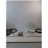 Image 1 : (2) Vases, Circular Mirror, (2) Trays, (3) Rose Bowls