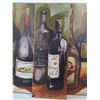 Image 3 : (3) Wine Bottle Abstract Art- Biggest 15" x 23.5"