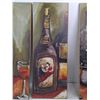 Image 4 : (3) Wine Bottle Abstract Art- Biggest 15" x 23.5"