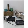 Image 2 : (2) Corner Shelves, Alarm Clock/Radio, Candles And Holders, Pot