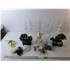 Image 1 : Musical Merrygoround- Working, Miniature Bonsai Trees, Pinecones, Misc.