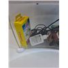 Image 2 : Small Fish Aquarium w/ Accessories - 12" x 10" x 8"