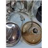 Image 2 : Kitchen Lot: (4) Pots, (7) Various Pot Lids, & Various Cords for Kitchen Appliances -  PICK UP