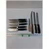 Image 1 : (5) Steak Knives & (4) Kitchen Knives - Various