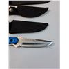 Image 2 : Stainless Knife & (3) Canvas Sheaths