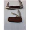 Image 2 : (2) Folding Knives w/Wood Grain Handles