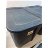 Image 2 : * (2) Rubbermaid Storage Totes w/Lids - 24" x 16" x 16" CANNOT SHIP