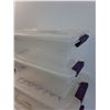 Image 2 : * (4) Clear Storage Totes 10" x 18" x 16" - - Medium & Small