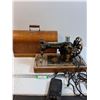 Image 1 : Vintage Portable Singer Sewing Machine - Powers On, Needs Some TLC, Motor Slow/Jams - PICK UP