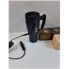 Image 2 : (2) Candle Holders, Vehicle Powered Coffee Thermos Mug, Chop Wizard Set - Appears NIB