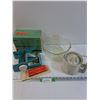 Image 1 : Food Cutter Set, Braun Citrusomatic, Glass Mixing Bowl (Has Chip)
