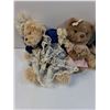 Image 2 : (4) Teddy Bears - Various Sizes