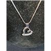 Image 2 : Sterling Silver Necklace Heart Pendant w/Case