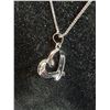 Image 4 : Sterling Silver Necklace Heart Pendant w/Case