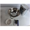 Image 3 : Various Cookie Jars/Cans, Metal Strainer, Metal Wires, Misc