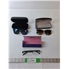 Image 1 : (3) Sunglasses/Reading Glasses & Cases- Oscar de la Renta, typhoon, Foster Grant 3.25 Cannot Authent