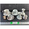 Image 1 : Ceramic Tea Cups & Saucers, Candle Holders, Toothpick Holders