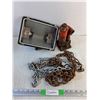 Image 1 : Shop Light Fixture, Hydraulic Car Jack, Chains  -  PICK UP