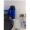 Image 2 : Bean Bag Toss, Liquor Flask, Compass, Plastic Cups, Insulated Bottle, Wine Opener, Red Icing Gel