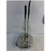 Image 3 : Chrome Desk Lamp - Powers On, As Is