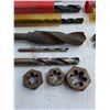 Image 3 : (14) Assorted Drill Bits, (3) Hex Dies